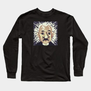 Albert Einstein pixel art Long Sleeve T-Shirt